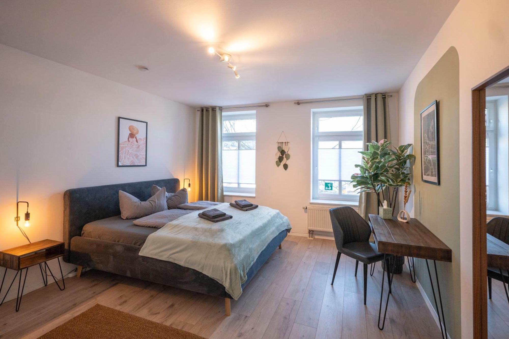 Boho-Suite - Sauna, Netflix, Nespresso, Zentral, Messe 켐니츠 외부 사진